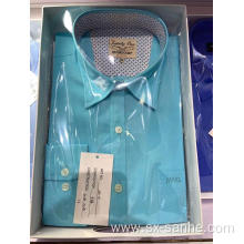 Pure Cotton Casual Shirts Men Square